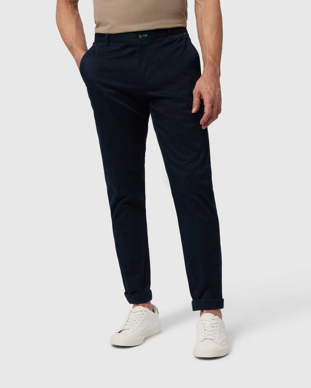 Pantalon Psycho Bunny Gilman Regular Fit Chino Pant Bleu Marine Homme | VYJ-37554404